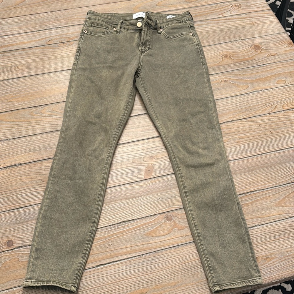 Dear John Gisele high rise skinny jean size 28 cypress green
